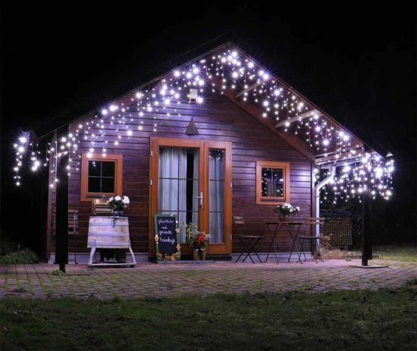 Лед Светещ Маркуч 10метров в Шарен и в Червен Цвят 36лв НОВО