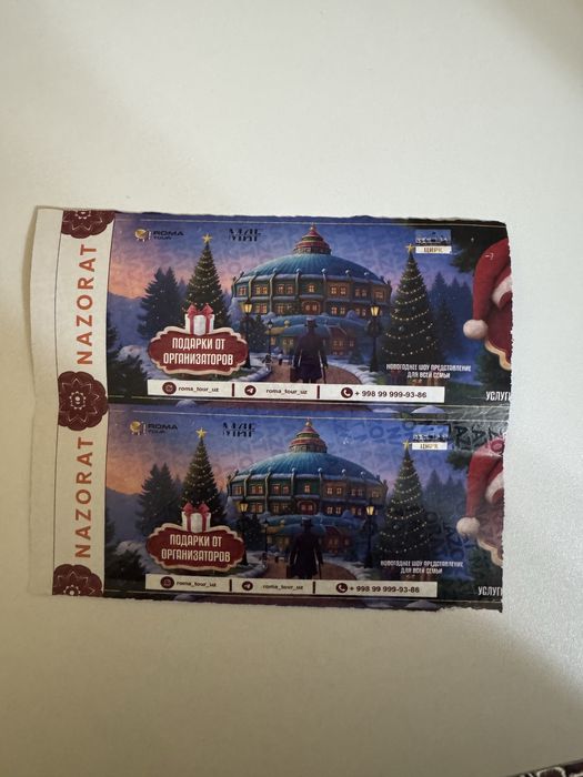 новогодний билет в цирк