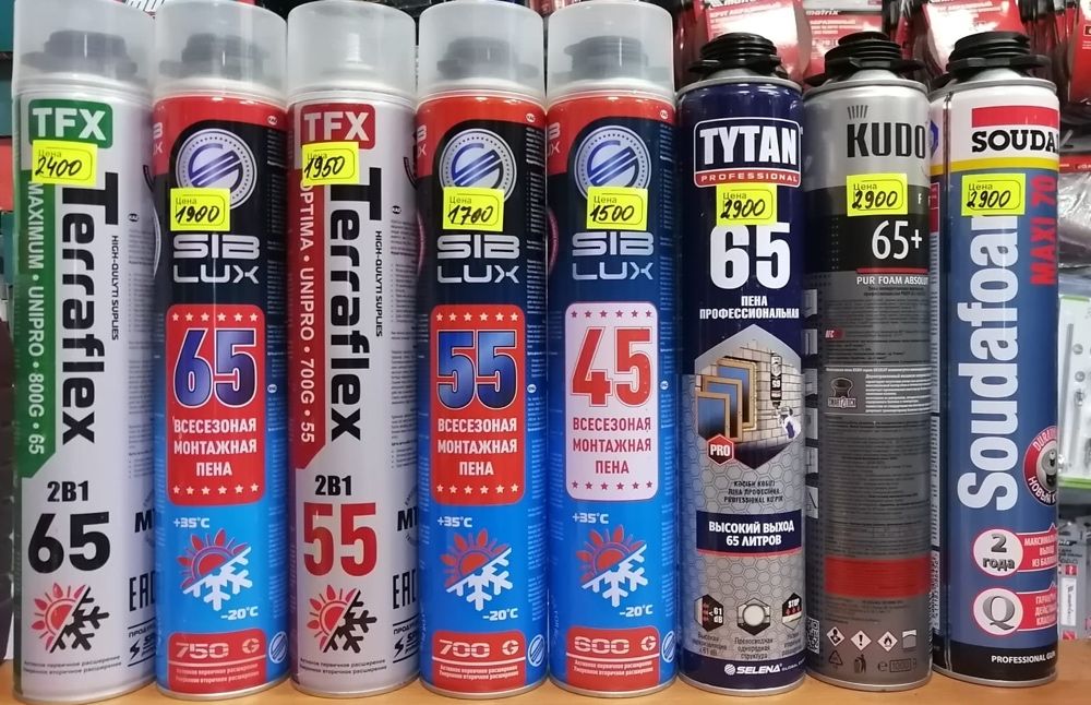 Пена монтажная,строительная,профессиональная,бытовая Титан,Кудо!!!: 1 ...