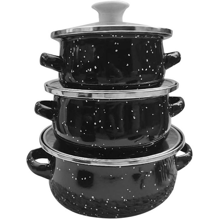 Комплект от 3 тенджери - 16см, 18см, 20см-ЦВЕТОВЕ