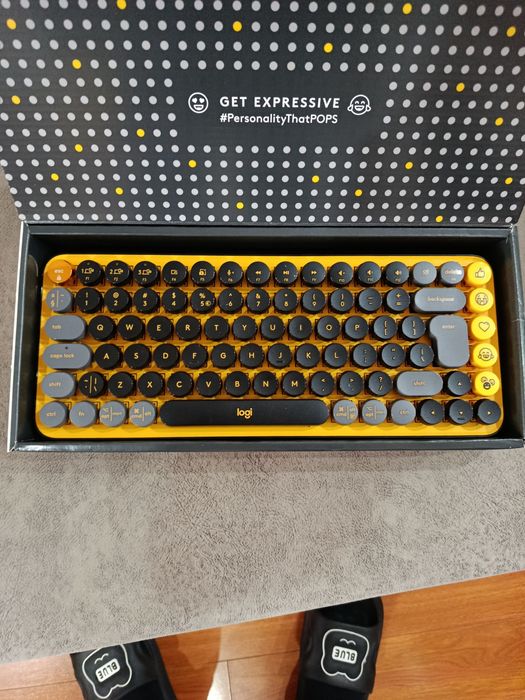 Tastatura mecanica Logitech Pop Keys Blast, Wireless Brown switch