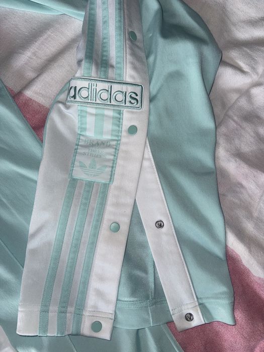 Adidas Adibreak pantaloni chick design culoare mint