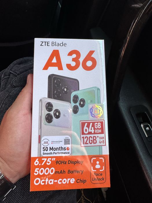 Продам новый ZTE Blade A36, 45000 тг.