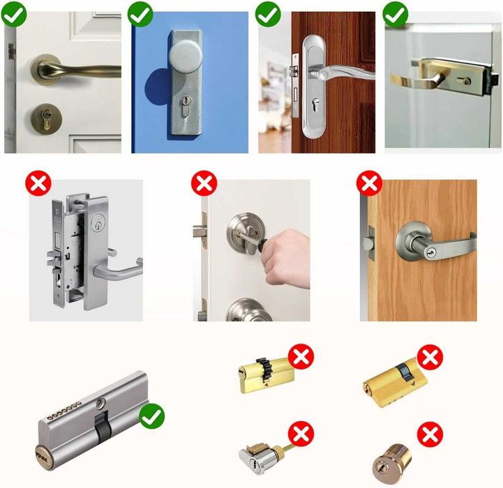 Yala/Cilindru broasca SMART , WiFi + APP, 60-90mm, REDUS de la 620RON