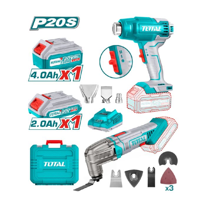 КОМПЛЕКТ Акумулаторни пистолет за горещ въздух