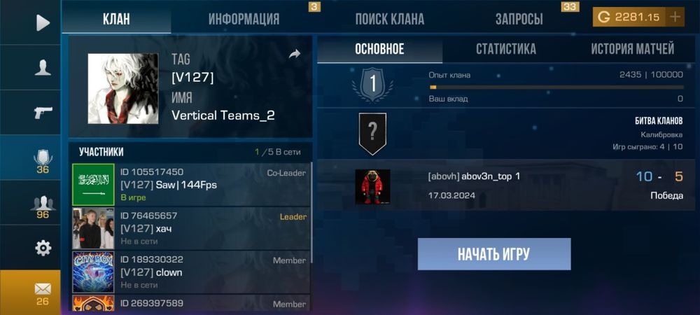 Продам акаунт стандоф 2