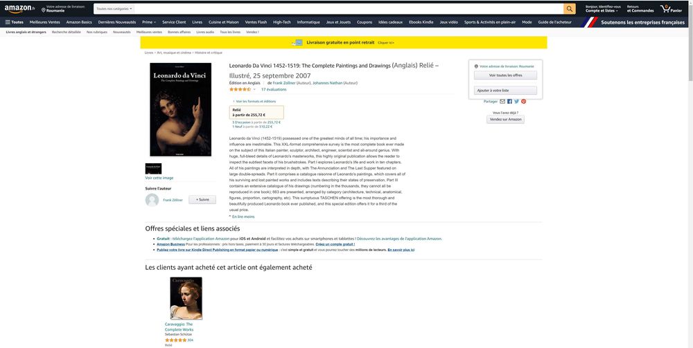 Catalog Leonardo da Vinci Complete Paintings&Drawin format A3/5 kg