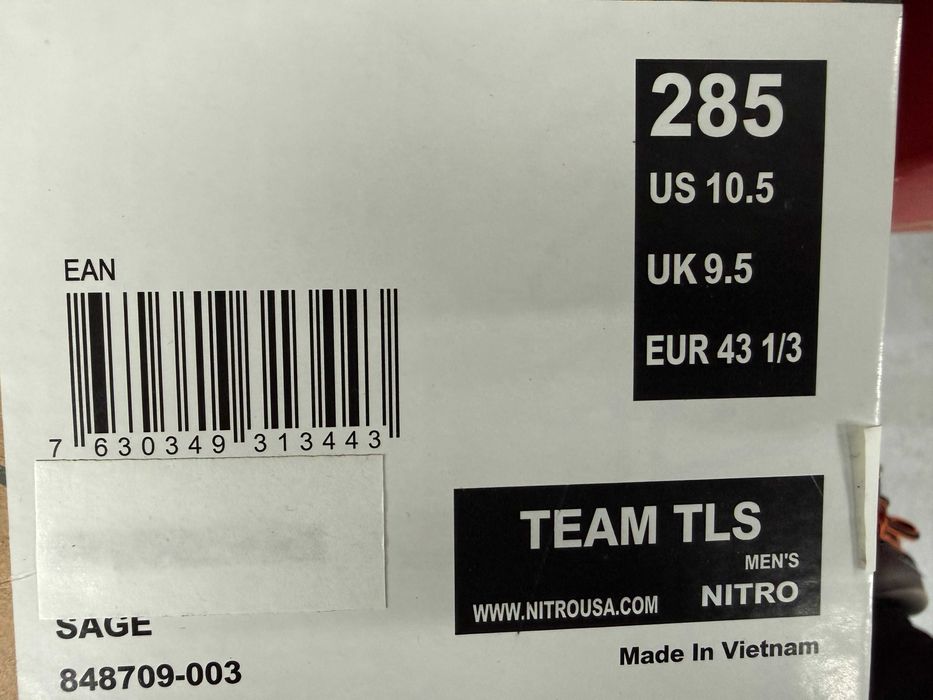 boots noi nitro team tls mondo 29 si 28,5 europa 44 si 43 1/3