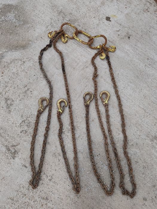 Lanțuri ancorare / ridicare 2 metri cu cârlige – rezistente