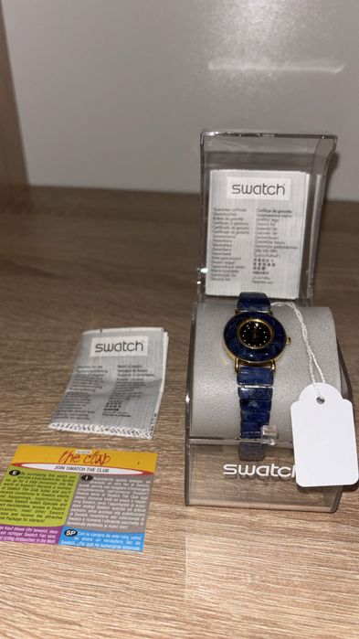 Ceas Swatch albastru ceramic