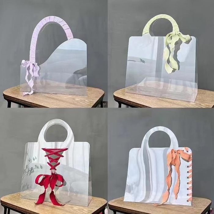 Прозрачные сумки для цветов — стильная упаковка для букетов