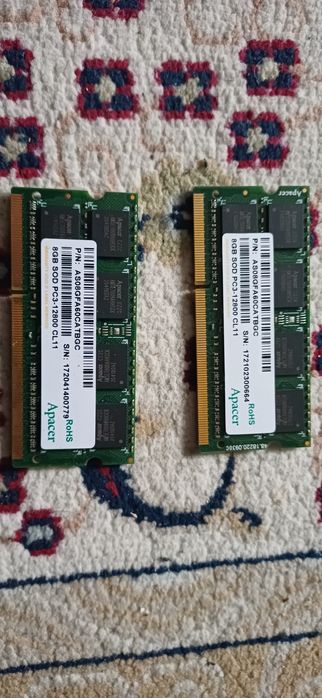 DDR3 Apacer 8gb ОЗУ для ноутбука