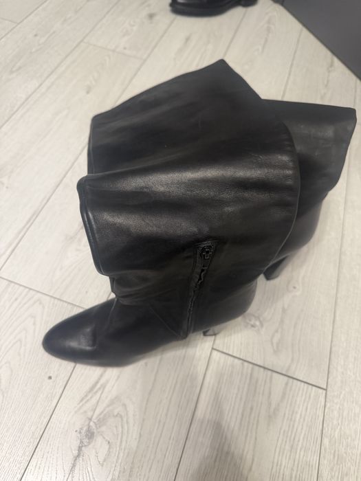 Сапоги кожаные. Zara