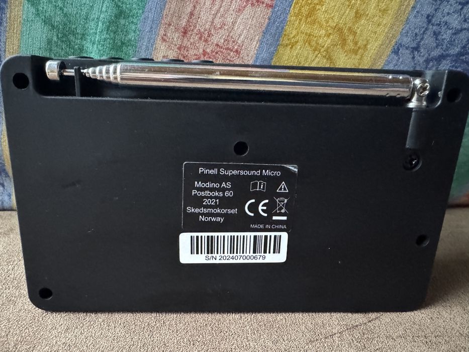 Radio Pinell Supersound Micro, portabil, negru, 170g,