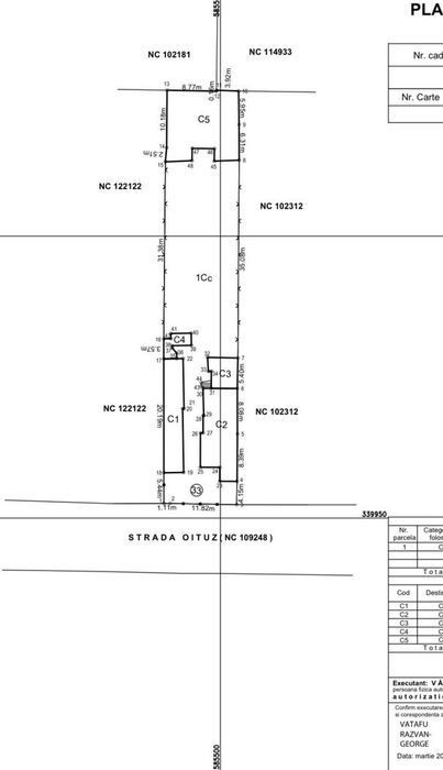 Otopeni - Central str. Oituz, Teren 956 mp!