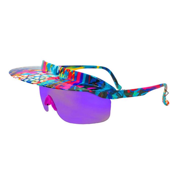 Спортни Слънчеви очила с козирка черни и шарени