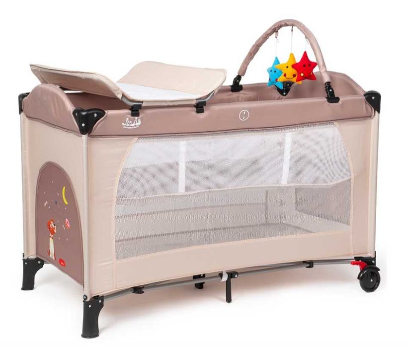 Patut pliant portabil, perfect pt vacante 120x60, compact instalare rapida 10kg