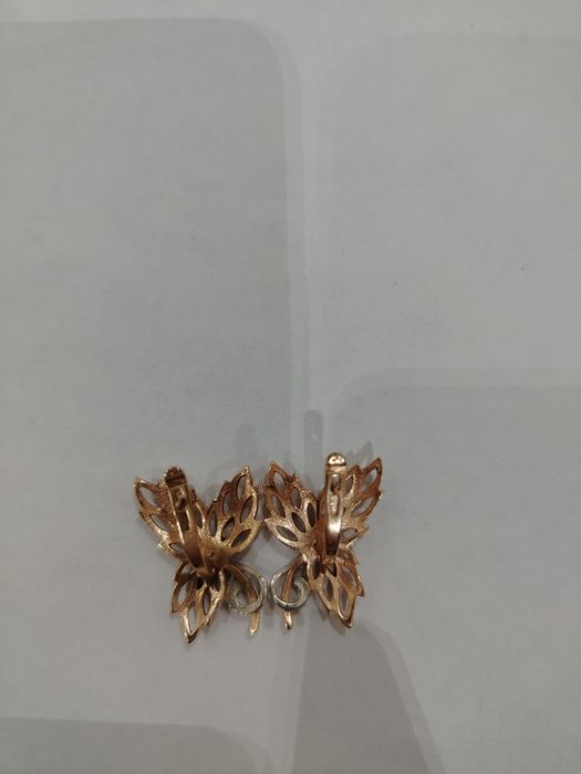 Кленовый лист, серьги СССР 583