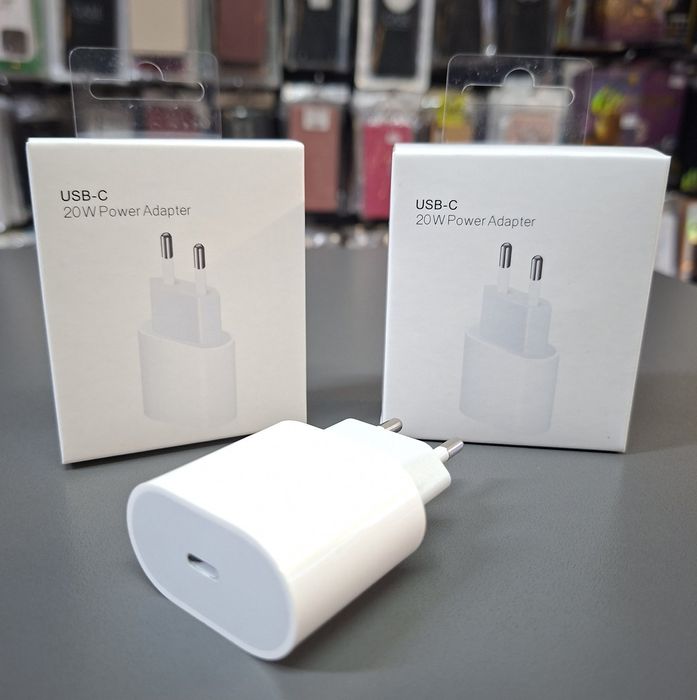 Бързо зарядно за айфон USB-C изход за iPhone 12 адаптер за  Apple