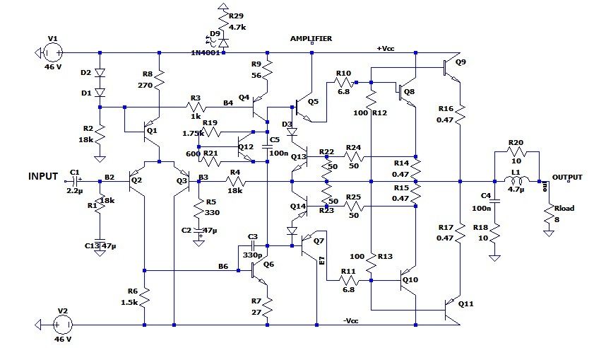 Vând bloc amplificare 2x130W