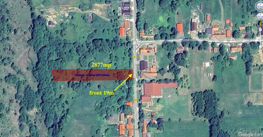 Proprietar vand teren in Brebu Nou 2877 mp