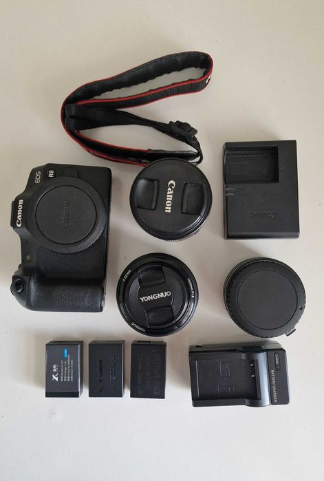 Canon EOS R8 + 2 обьектив + 3 батарейка
