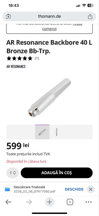 Mustiuc trompeta AR RESONANCE MLC 40 Bronze