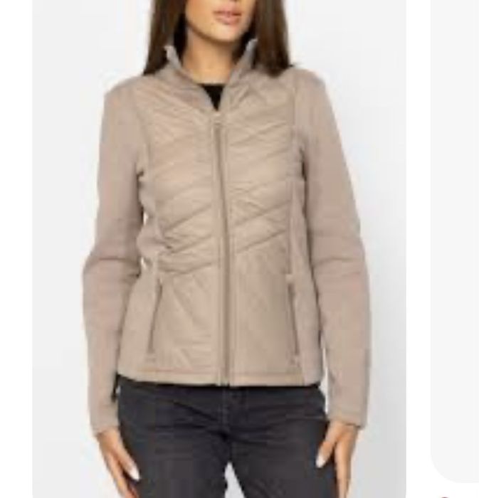 Стилно дамско яке в бежов цвят, чисто ново