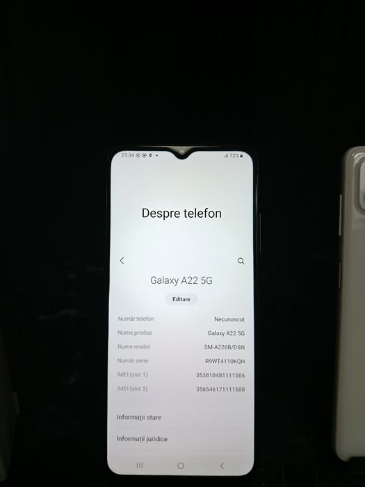 Noble Amanet - Samsung A22 - 5G - RAM 4Gb