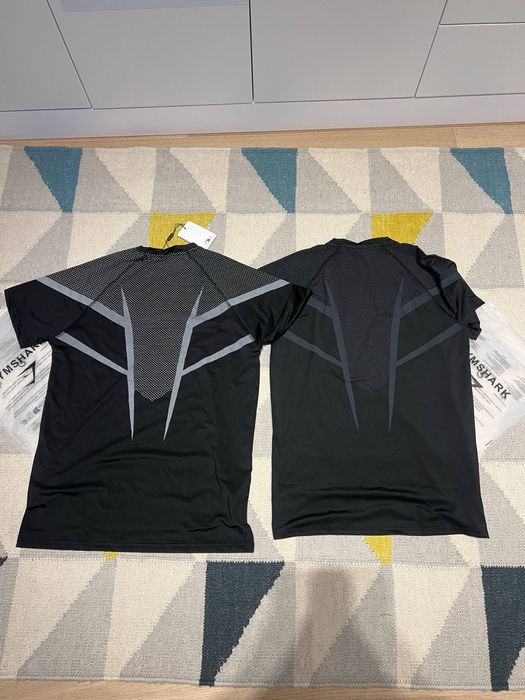 GYMSHARK Compression Shirt Tricou Compresie S M Noi cu Etichetă