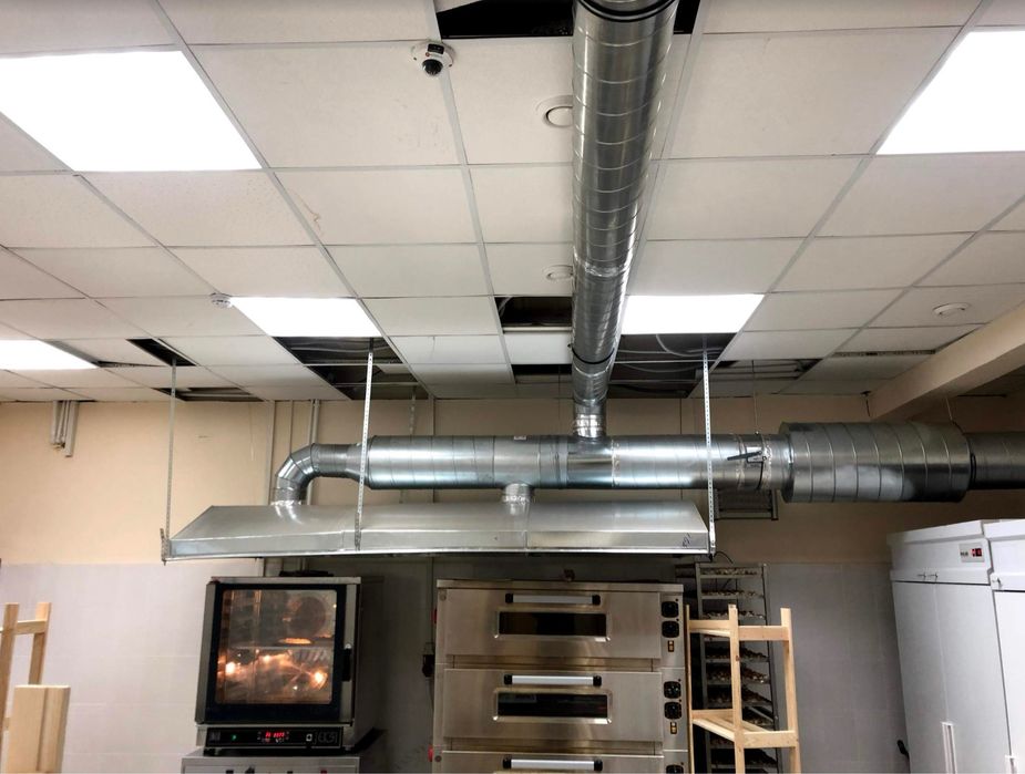 Вытишка зонт мантаж