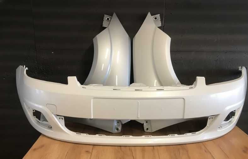 Bara & Aripa Fata Dreapta+Stanga Ford Fiesta 05-08 Frozen White Alb