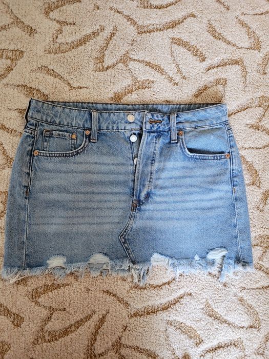 Fusta de blugi, denim, h&m