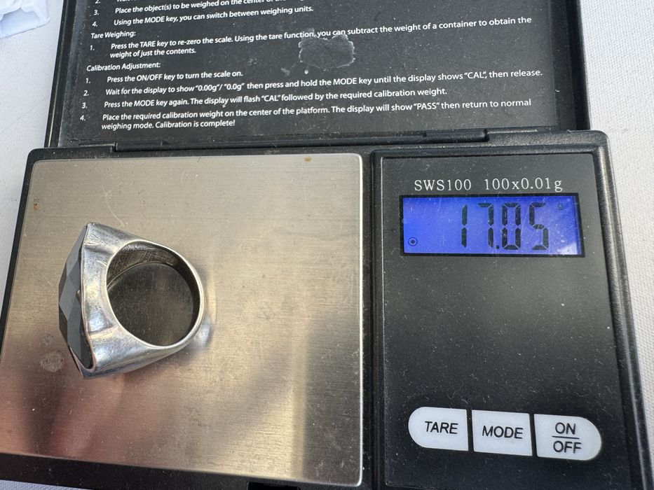 Inel Tous din argint si onix