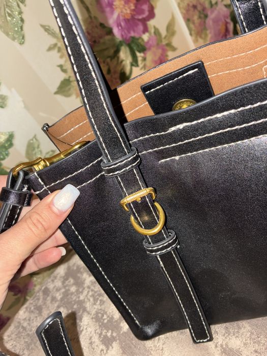 Черна дамска чанта ZARA