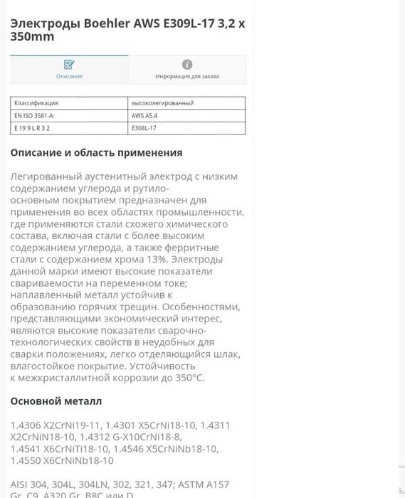 Сварочные электроды