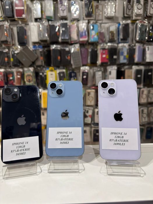 iSellStore Vâlcea: iPhone 14 Blue / Midnight / Purple - 128GB