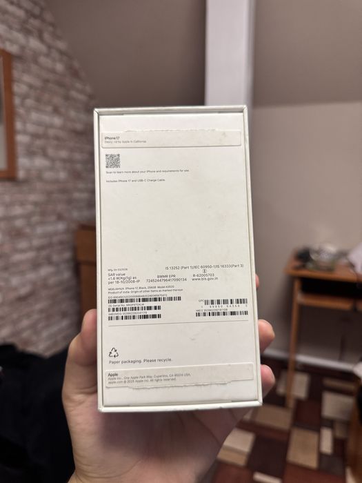 iPhone 17 256GB.100%.В новом состоянии!