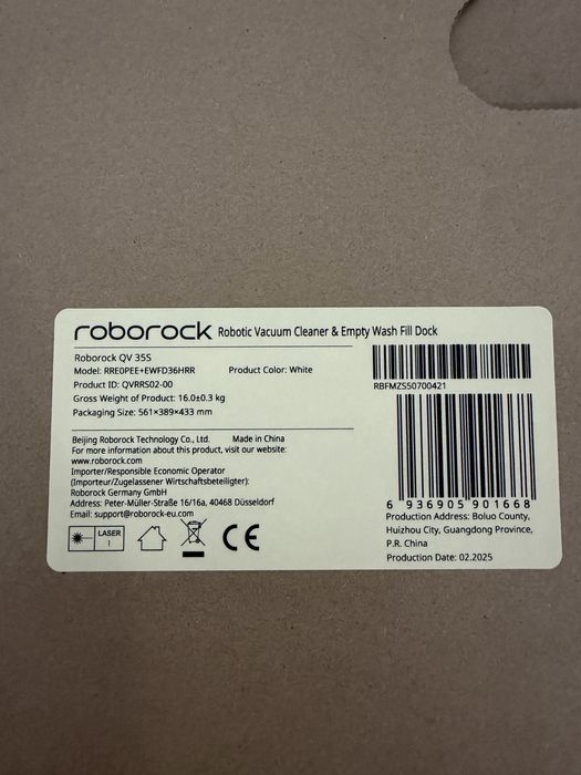 Aspirator inteligent Roborock QV 35S white • NOU / SIGILAT •