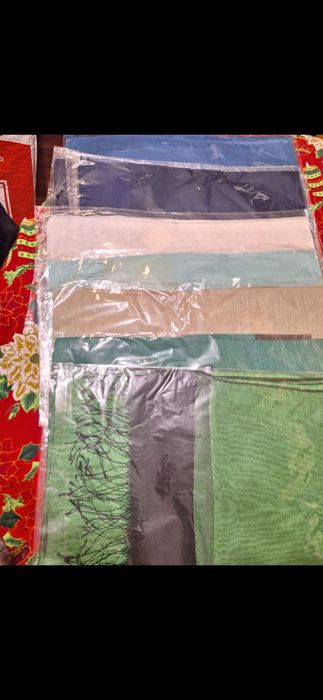 Шалове от сурова коприна с копринена органза