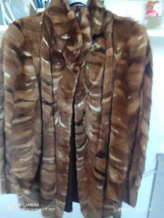 Луксозни кожени палта - сребърна лисица и норка