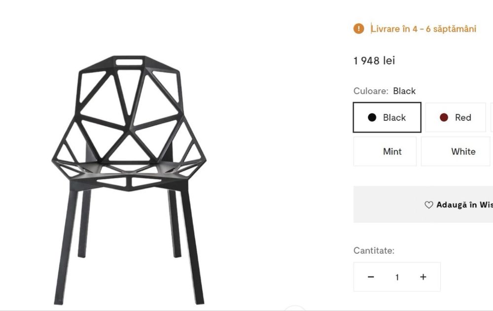 Vand 3 scaune de firma “Chair-One”