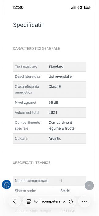 Combina frigorifica Arctic si Congelator Arctic