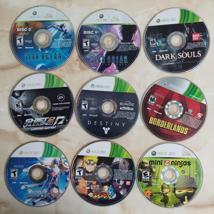 [Xbox360] Vând 68 discuri cu jocuri originale pentru Xbox 360 //poze reale