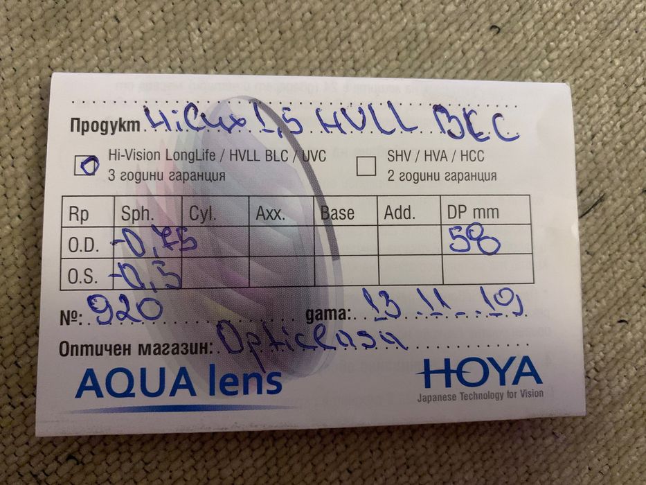 Диоптрични очила