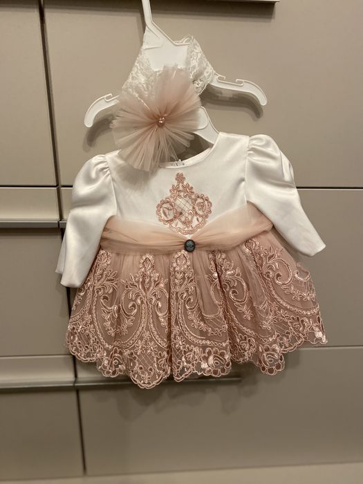 Se vinde rochie botez/ 0-3 luni