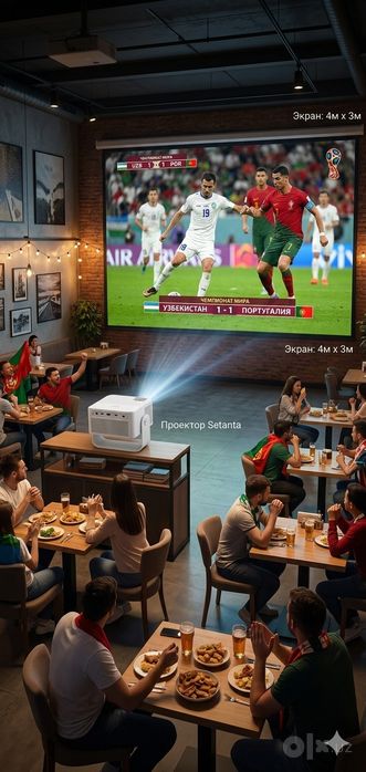 Проектор A10 плюс Setanta sports кино projector A10+