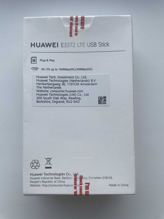 Продам USB модем HUAWEI E3372 LTE Stick. Новый