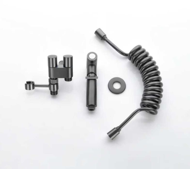 Душ комплект за тоалетна, двойно управление, изход 1 в 2 ъглов вентил