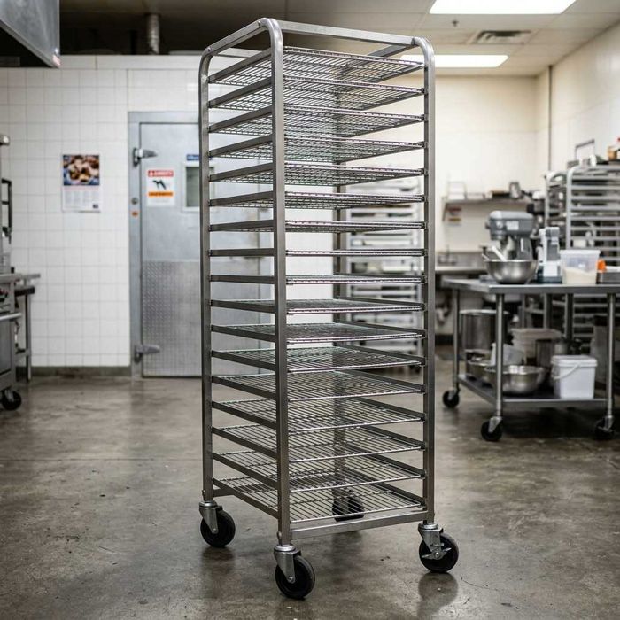 Тележка шпилька для противней нержавейка 16 уровней Stellaj Nerjaveyka